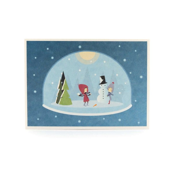 Postkarte "Schneekugel"