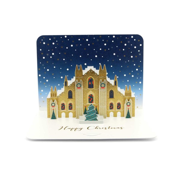 Weihnachtskarte "goldene Kathedrale" kaufen - Pop-up-Karte