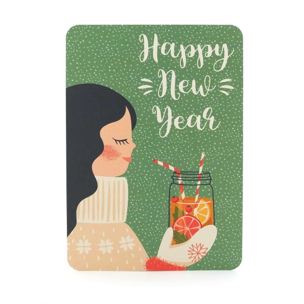 Postkarte "Happy New Year"