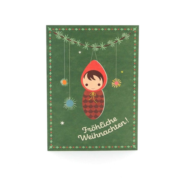 Postkarte "Wichtelzweig" - Weihnachtskarte