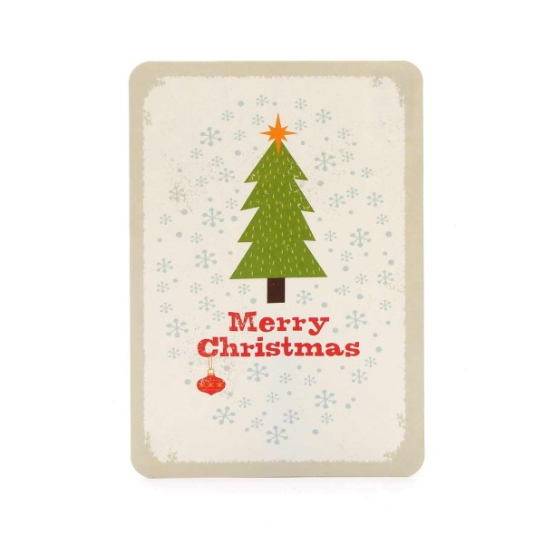Postkarte mit Weihnachtsbaum