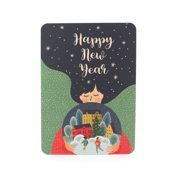 Postkarte "Happy new year"