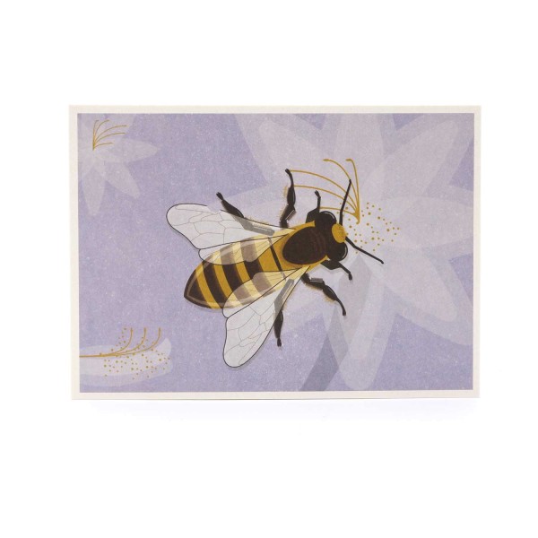 Postkarte mit Biene