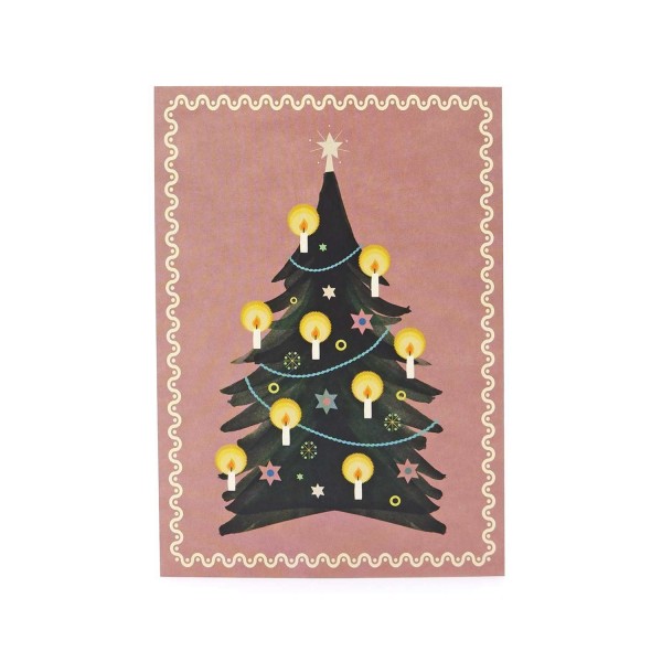 Weihnachtskarte mit Christbaum