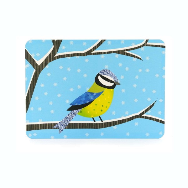 Postkarte "Blaumeise im Schnee" hier im Onlineshop kaufen
