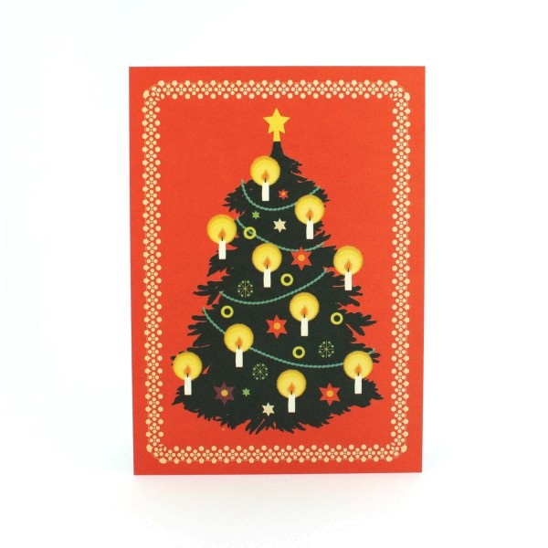 Postkarte Weihnachtsbaum