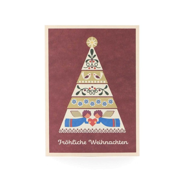 Weihnachtspostkarte "Schmucker Weihnachtsbaum"