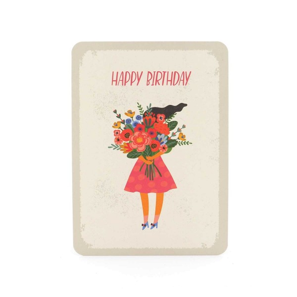 "Blumen zum Geburtstag" - Geburtstagskarte