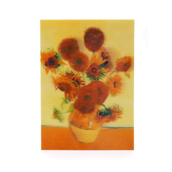 Hologrammkarte "Sonnenblumen von van Gogh"